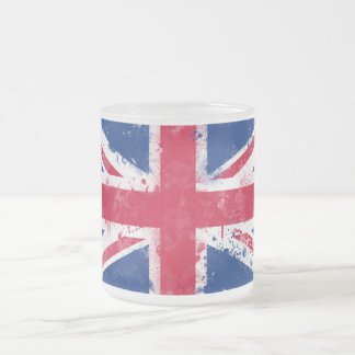 Flagga i Förenade kungariket eller Union Jack Frostad Glasmugg