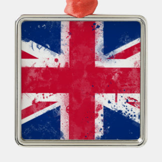 Flagga i Förenade kungariket eller Union Jack Julgransprydnad Metall