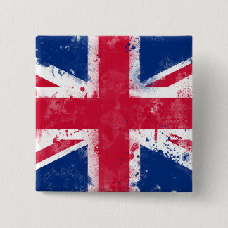 Flagga i Förenade kungariket eller Union Jack Knapp