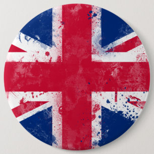 Flagga i Förenade kungariket eller Union Jack Knapp