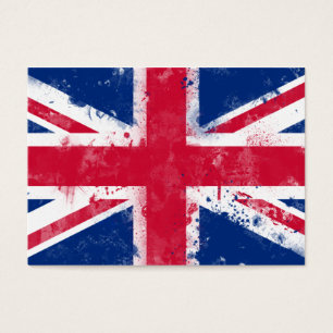Flagga i Förenade kungariket eller Union Jack Visitkort
