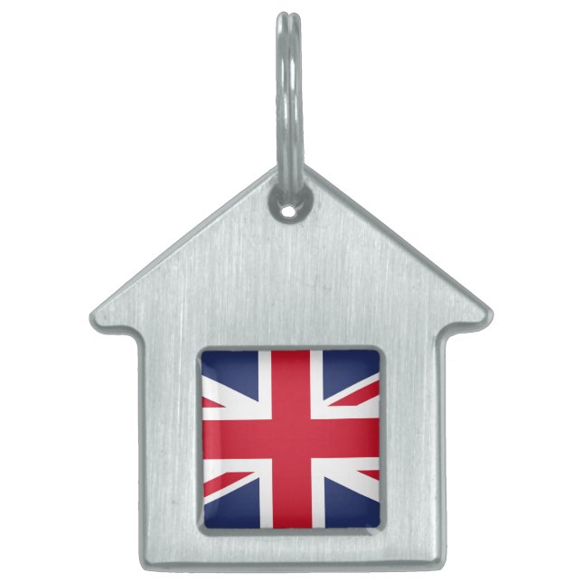 Flagga i Förenade kungariket ID-bricka Husdjur (Framsidan)