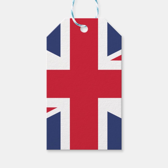 Flagga i Förenade kungariket Presentetikett (Framsidan)