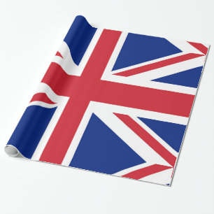 Flagga i Förenade kungariket. Union Jack. Presentpapper