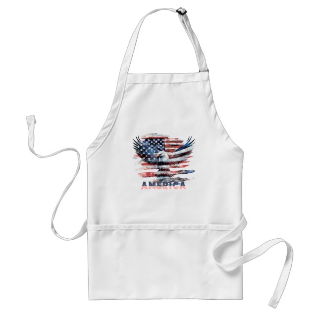 Flagga i Förenade Stater. Amerika Förkläde (Framsidan)