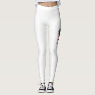 Flagga i Förenade Stater. Amerika Leggings