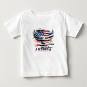 Flagga i Förenade Stater. Amerika T Shirt
