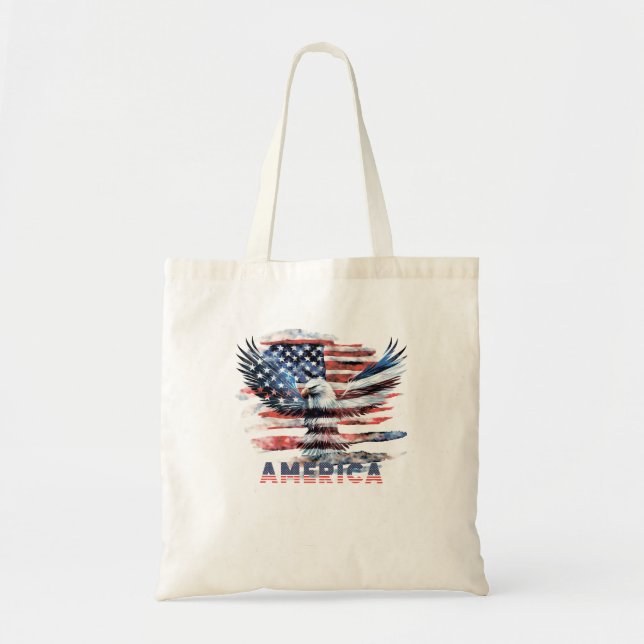 Flagga i Förenade Stater. Amerika Tygkasse (Framsidan)