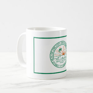 Flagga i Fort Pembroke Gräs, Florida Kaffemugg