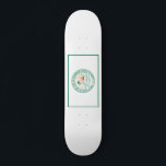 Flagga i Fort Pembroke Gräs, Florida Mini Skateboard Bräda 18,5 Cm<br><div class="desc">Skateboard med en utformning med flagga Pembroke Gräs,  Florida. En vit flagga med en grönt stadsäl i mitten</div>