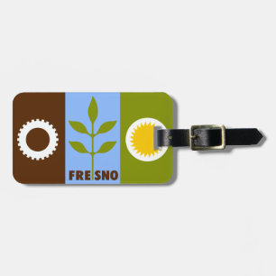 Flagga i Fresno, Kalifornien Bagagebricka