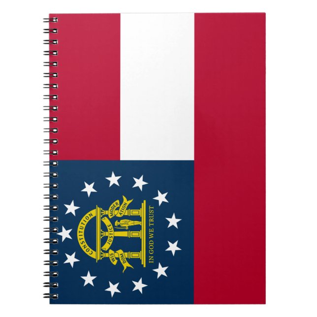 Flagga i Georgien (USA) Anteckningsbok (Framsidan)