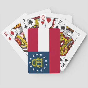 Flagga i Georgien (USA) Casinokort