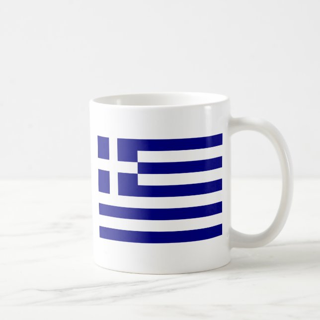 Flagga i Grekland Kaffemugg (Höger)