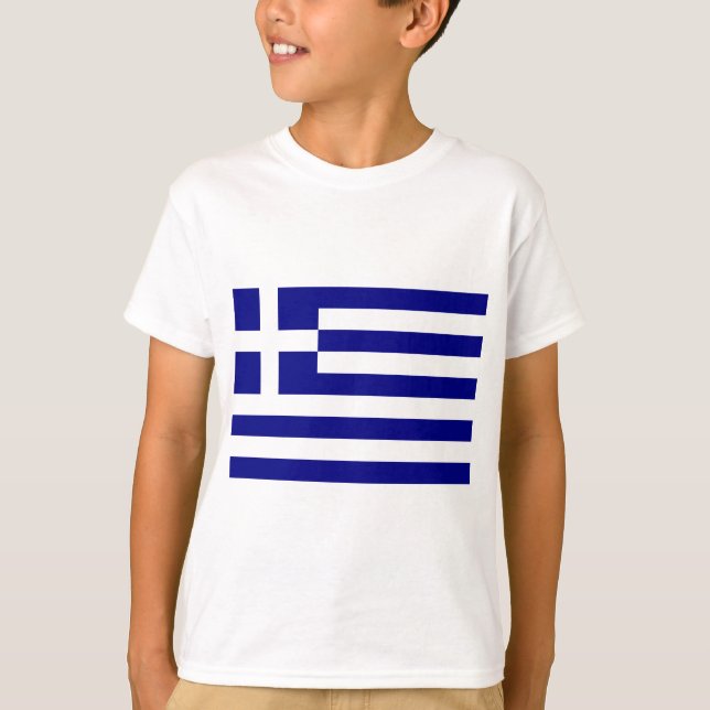 Flagga i Grekland Tee (Framsida)