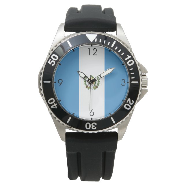 Flagga i Guatemala Armbandsur (Framsida)