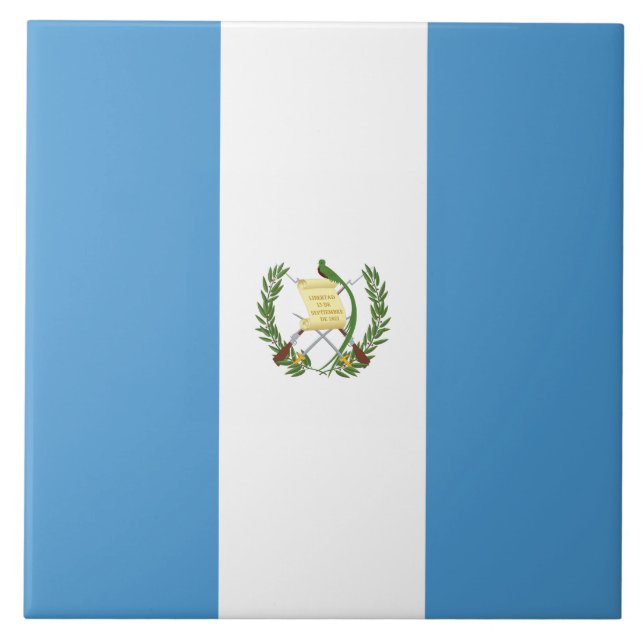 Flagga i Guatemala Kakelplatta (Framsidan)