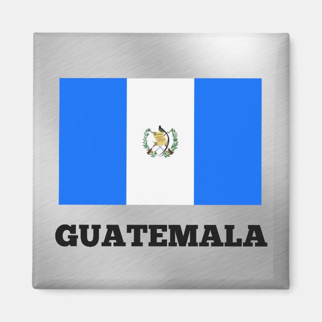 Flagga i Guatemala Magnet (Framsidan)