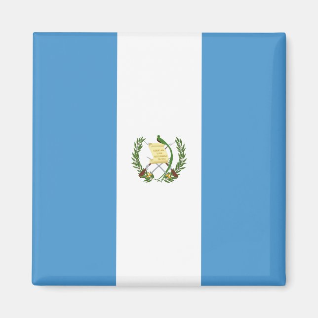Flagga i Guatemala Magnet (Framsidan)