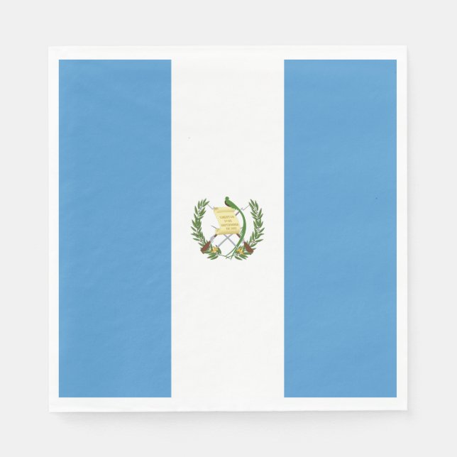 Flagga i Guatemala Pappersservett (Framsidan)