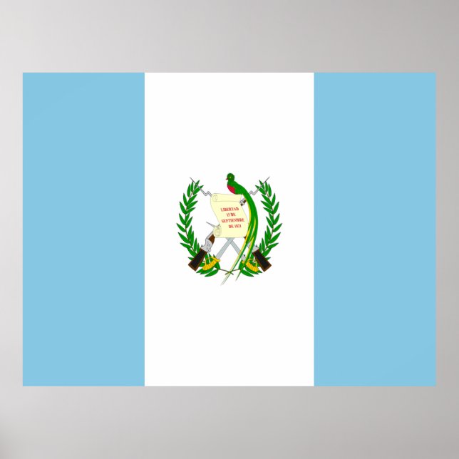 Flagga i Guatemala Poster (Framsidan)