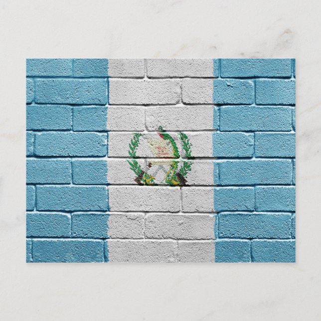 Flagga i Guatemala Vykort (Framsida)