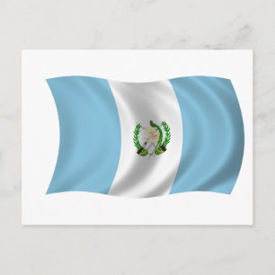Flagga i Guatemala Vykort