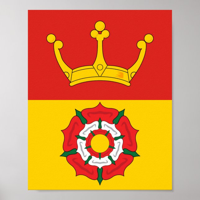 Flagga i Hampshire (Förenade kungariket) Poster (Framsidan)