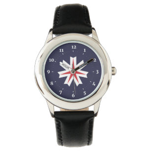 Flagga i Hokkaido-prefekturen, Japan Armbandsur