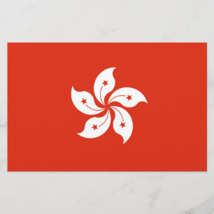 Flagga i Hongkong Brevpapper