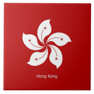 Flagga i Hongkong Kakelplatta