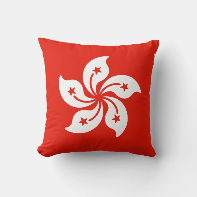 Flagga i Hongkong Kudde (Framsida)