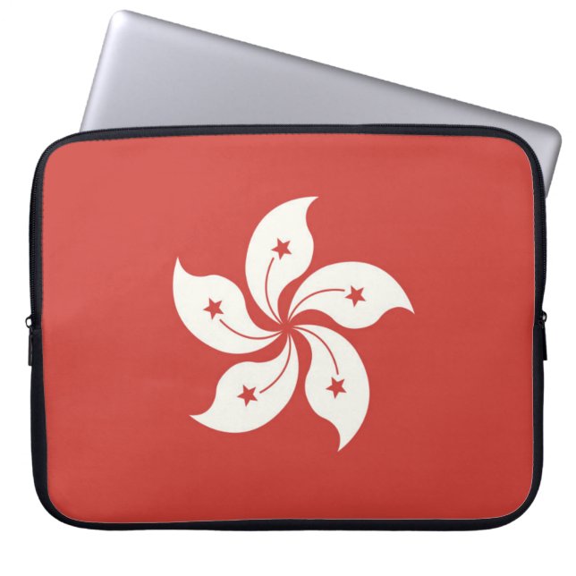 Flagga i Hongkong Laptop Fodral (Framsidan)
