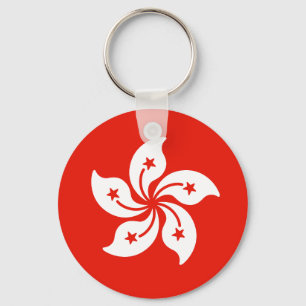 Flagga i Hongkong Nyckelring