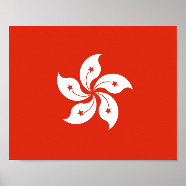 Flagga i Hongkong Poster (Framsidan)