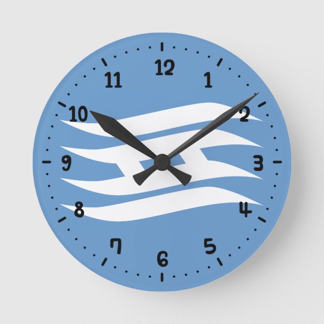 Flagga i Hyogo-prefekturen, Japan Clock Rund Klocka (Framsida)