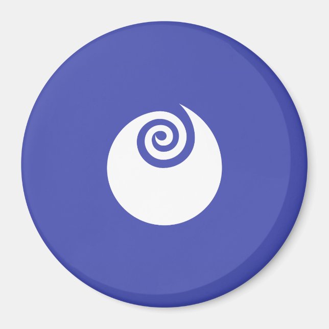 Flagga i Ibaraki-prefekturen, Japan Magnet (Framsidan)