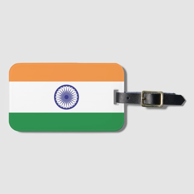 Flagga i Indien Bagagebricka (Framsida horisontal)
