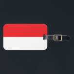 Flagga i Indonesien Bagagebricka<br><div class="desc">Indonesisk flagga med officiellens färger och form.</div>