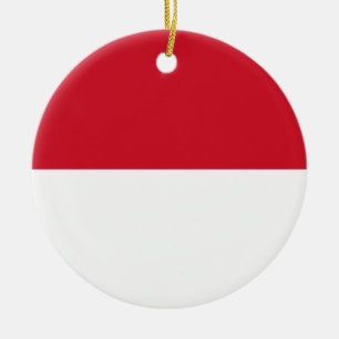 Flagga i Indonesien Julgransprydnad Keramik