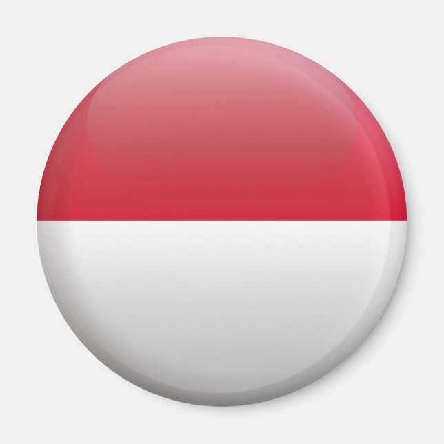 Flagga i Indonesien Magnet (Framsidan)