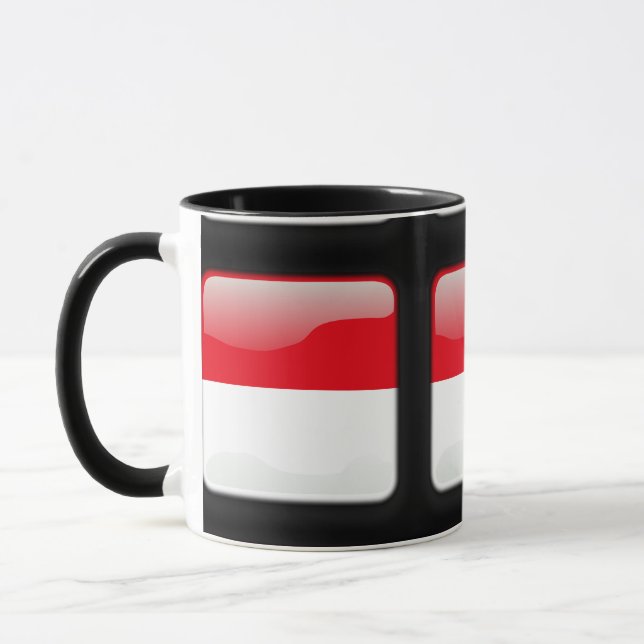 Flagga i Indonesien Mugg (Vänster)