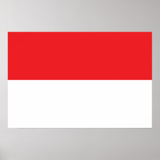 Flagga i Indonesien Poster