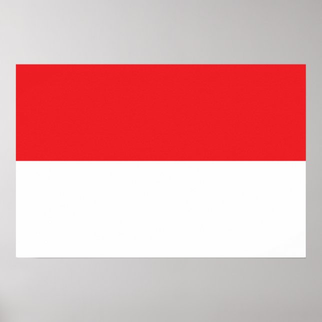 Flagga i Indonesien Poster (Framsidan)