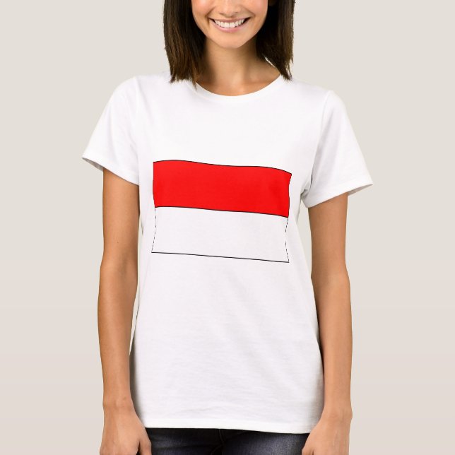 Flagga i Indonesien T Shirt (Framsida)