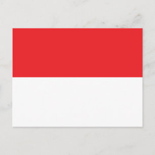 Flagga i Indonesien Vykort