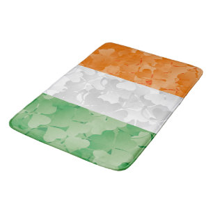Flagga i Irland med schaktmassor mönster Badrumsmatta