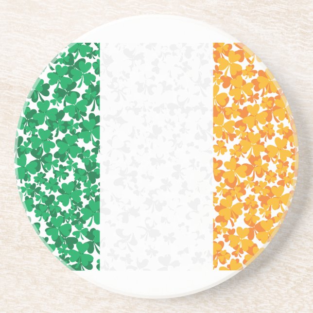 Flagga i Irland Shamrocks Underlägg (Framsidan)