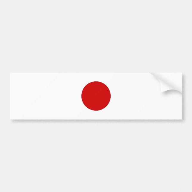 Flagga i Japan Bildekal (Framsidan)