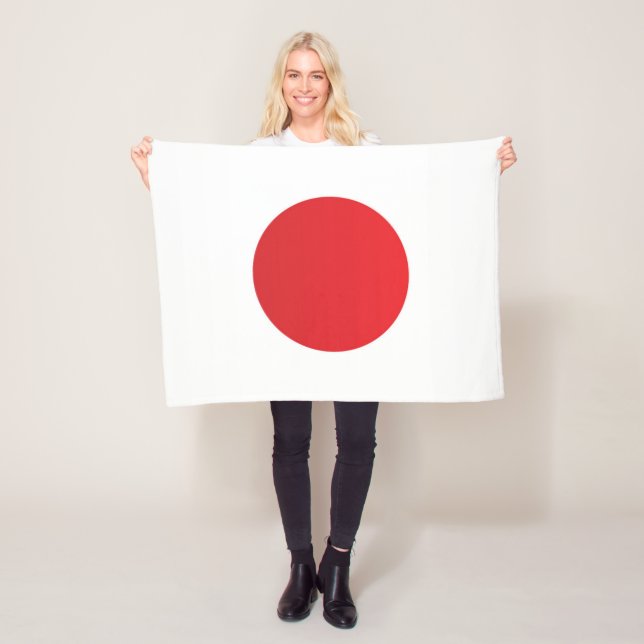 Flagga i Japan Fleecefilt (På plats)